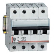 Автоматический выключатель (Автомат) Legrand DX 4P/ 10A -4М (тип С) 6kA
